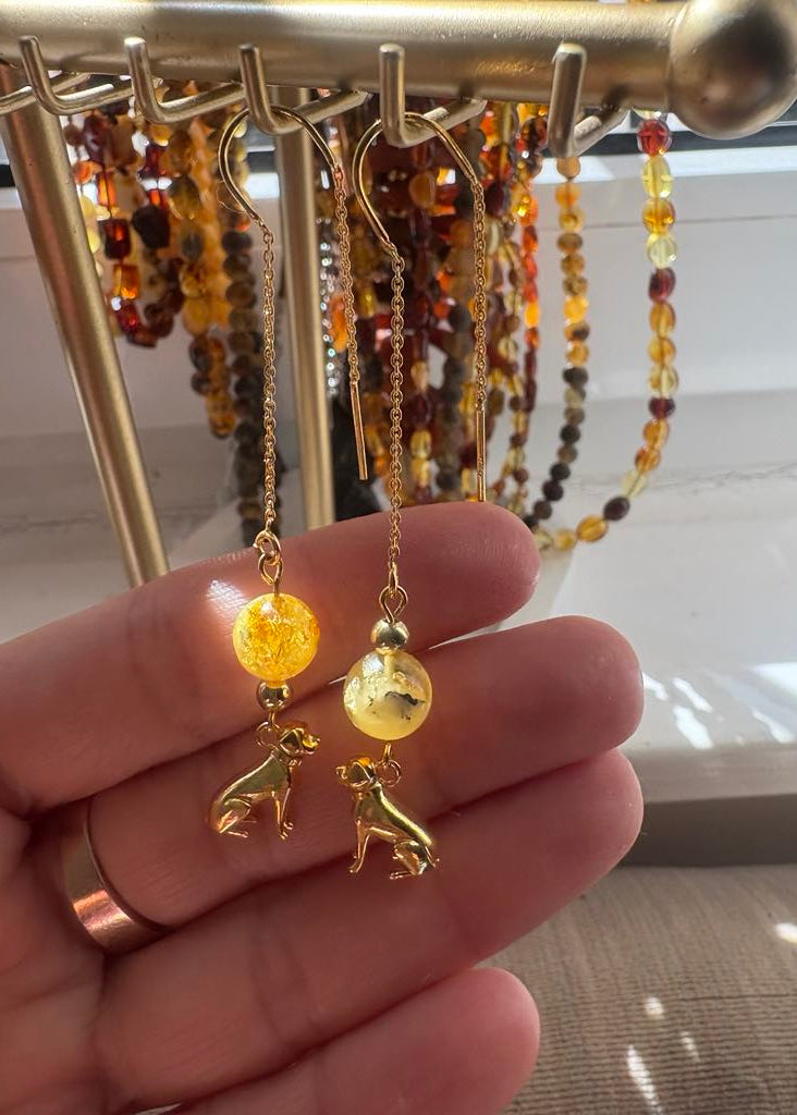 Ohrschmuck mit Labrador-Anhängern