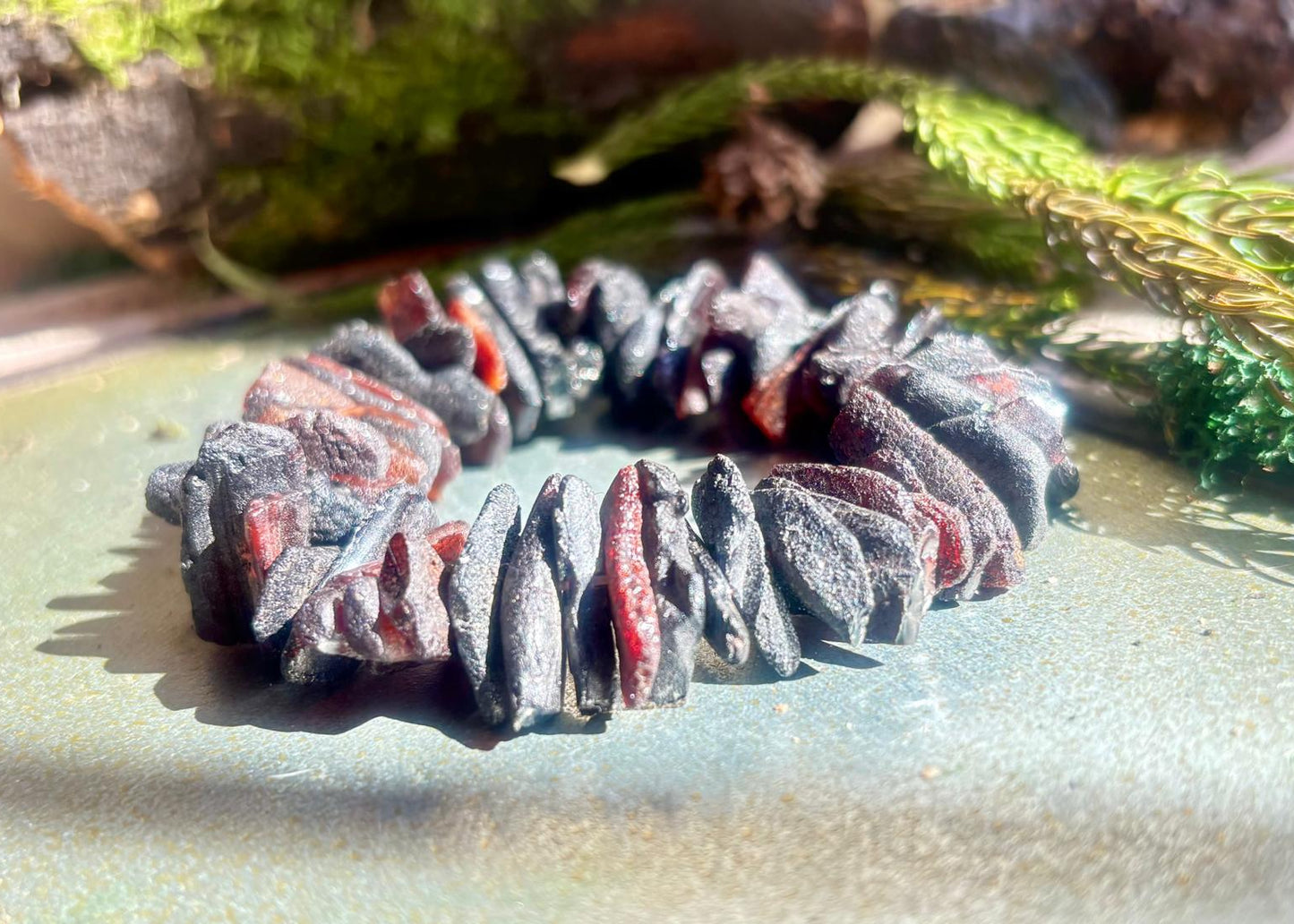 Moderne Schwarze Bernstein Armband