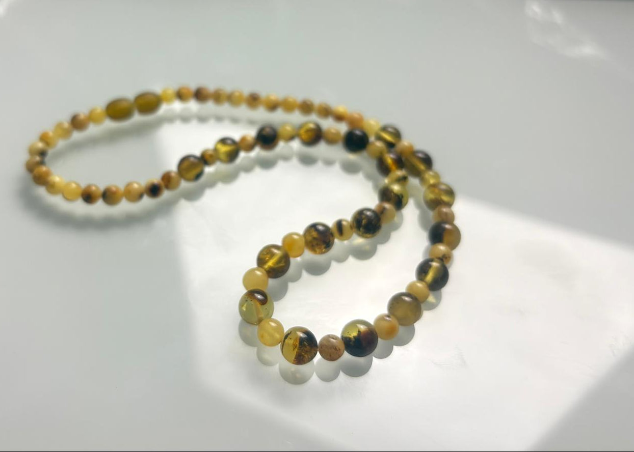 Halskette Bernstein mit minimalistischem Charme