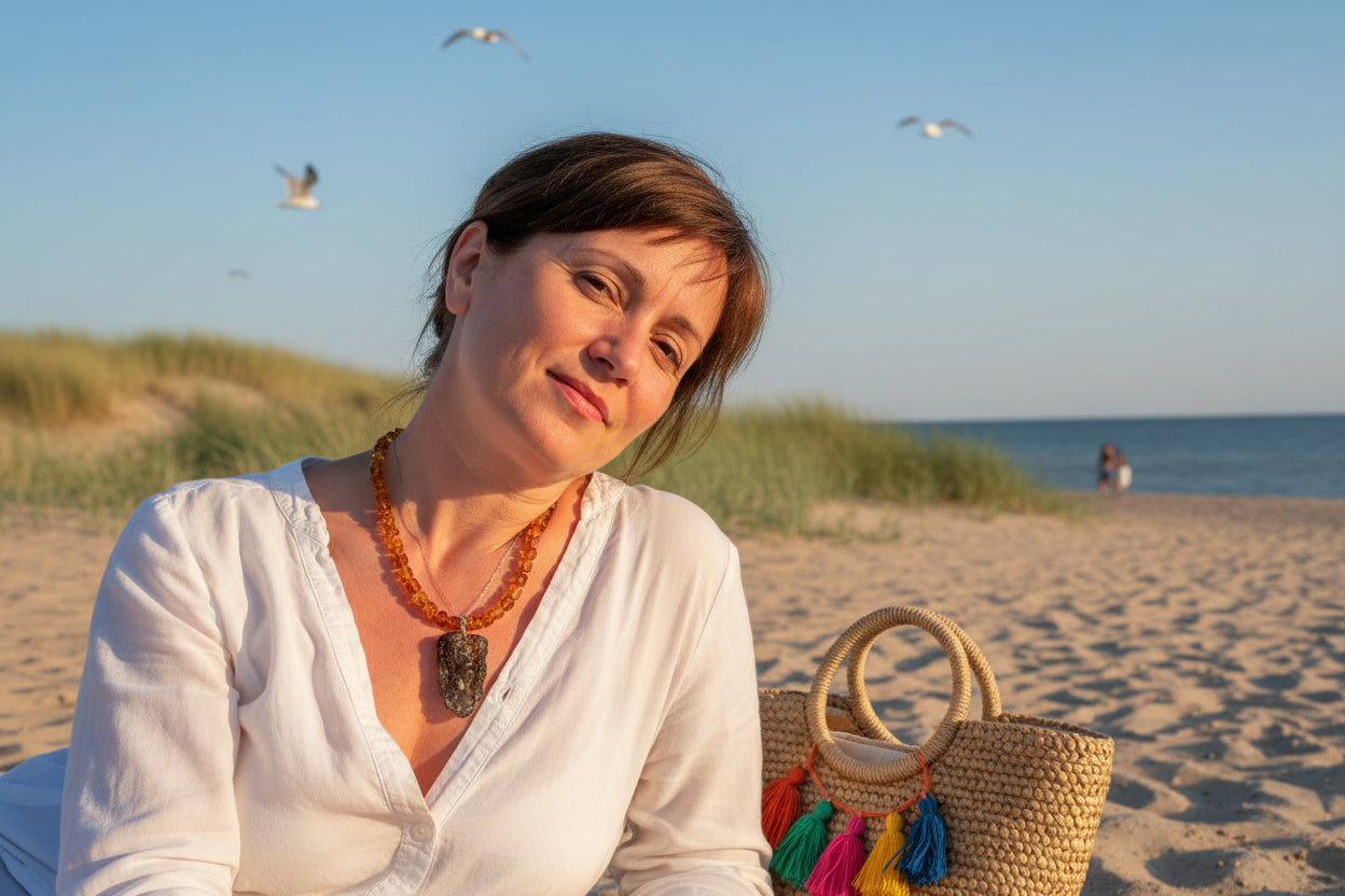 Schöner Anhänger aus baltischen Naturbernstein