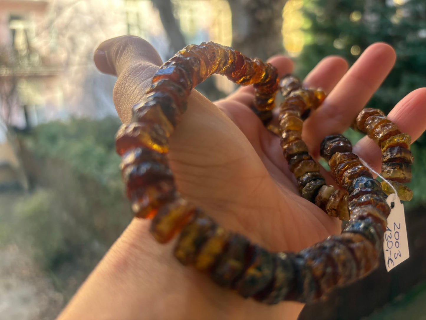 Schöne Handgearbeitete Naturbernsteinkette mit passendem Armband