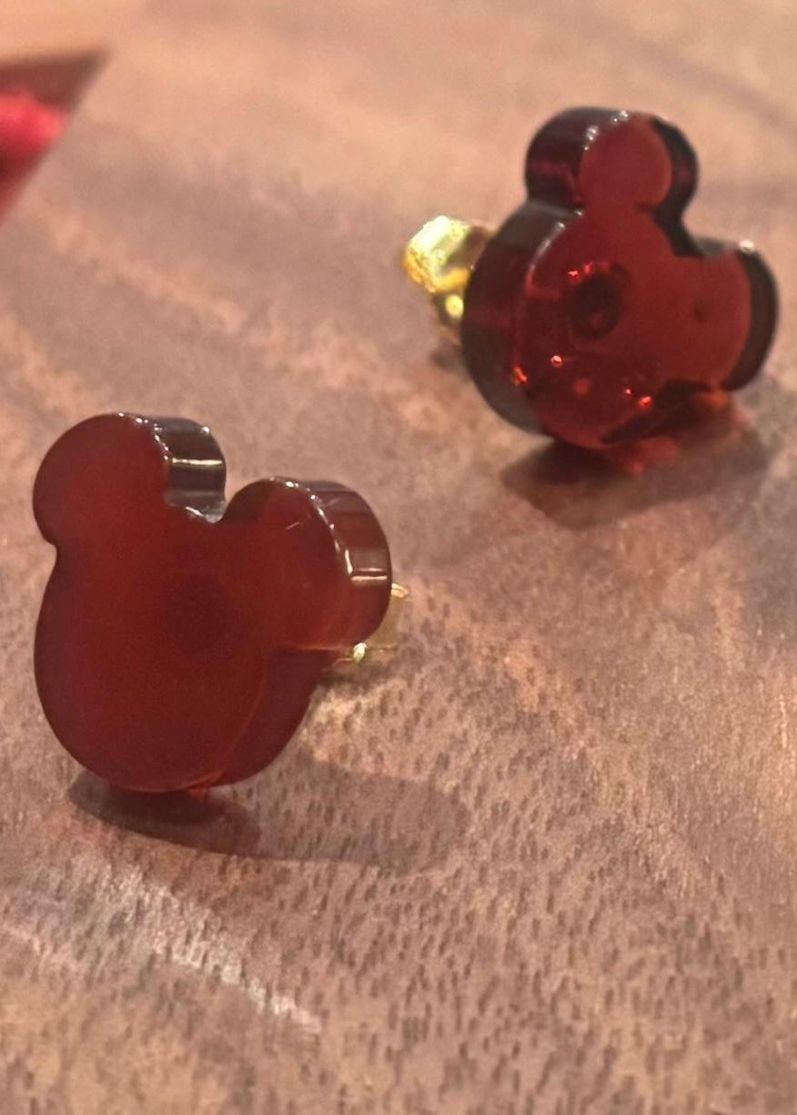 Ohrstecker Mickymaus Kirsch