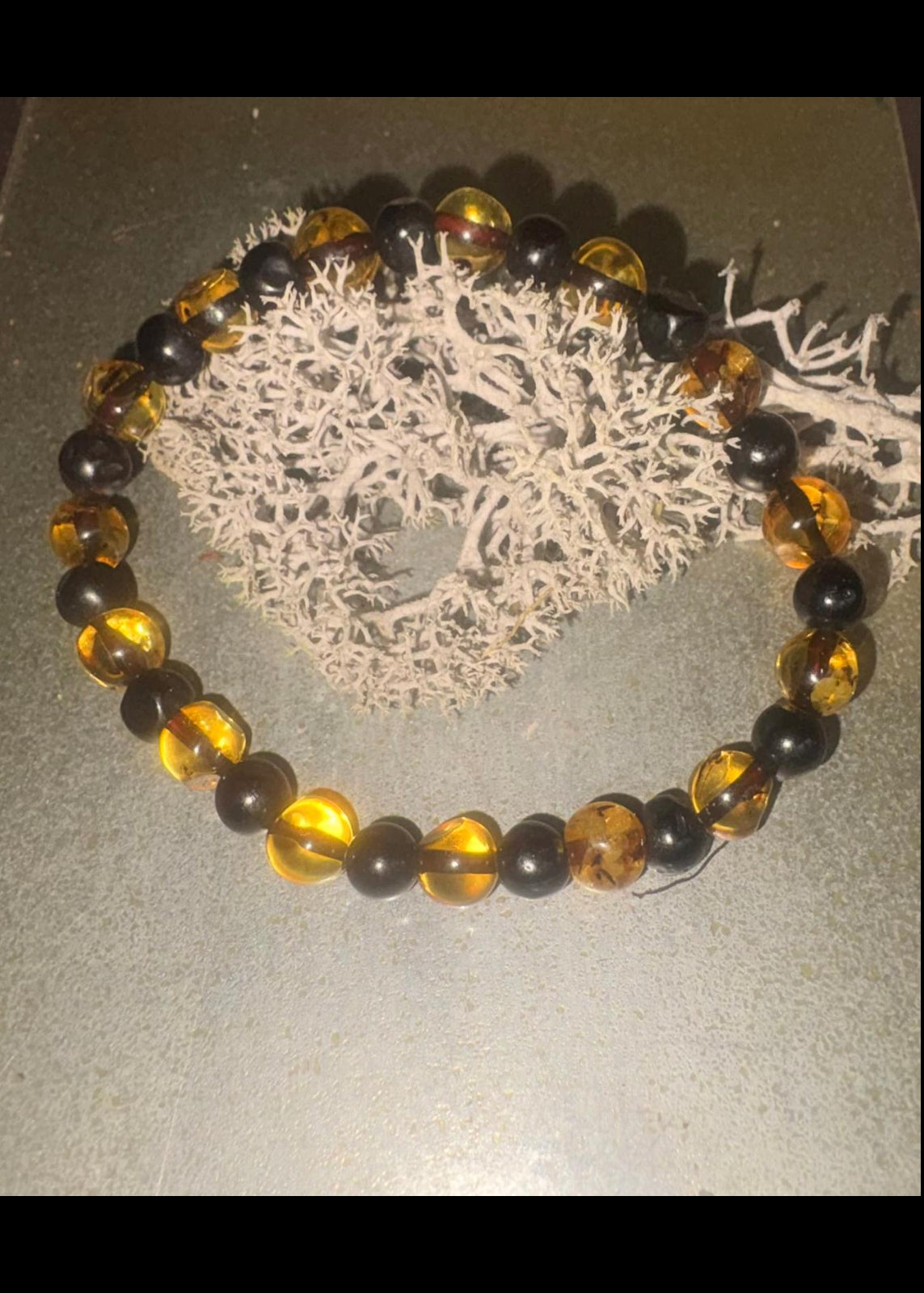 Zweifarbige Armband Bernstein