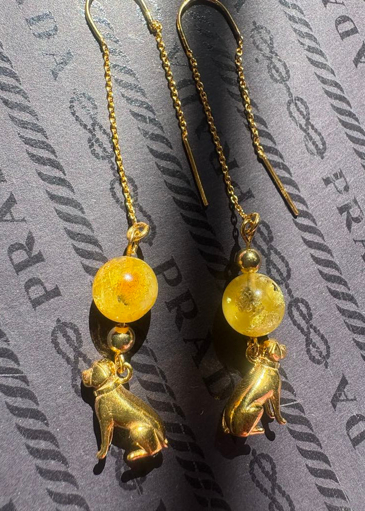 Ohrschmuck mit Labrador-Anhängern