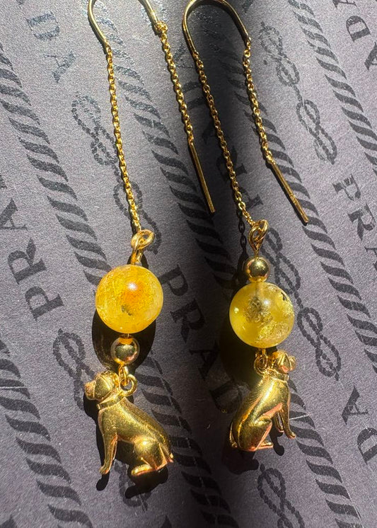Ohrschmuck mit Labrador-Anhängern