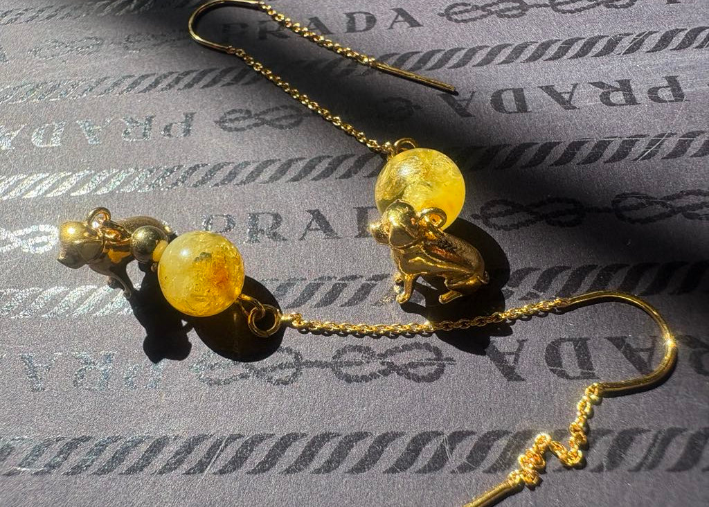 Ohrschmuck mit Labrador-Anhängern