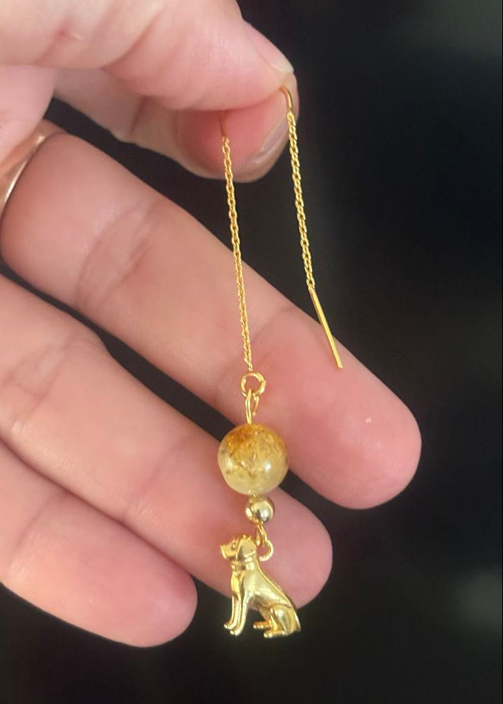 Ohrschmuck mit Labrador-Anhängern