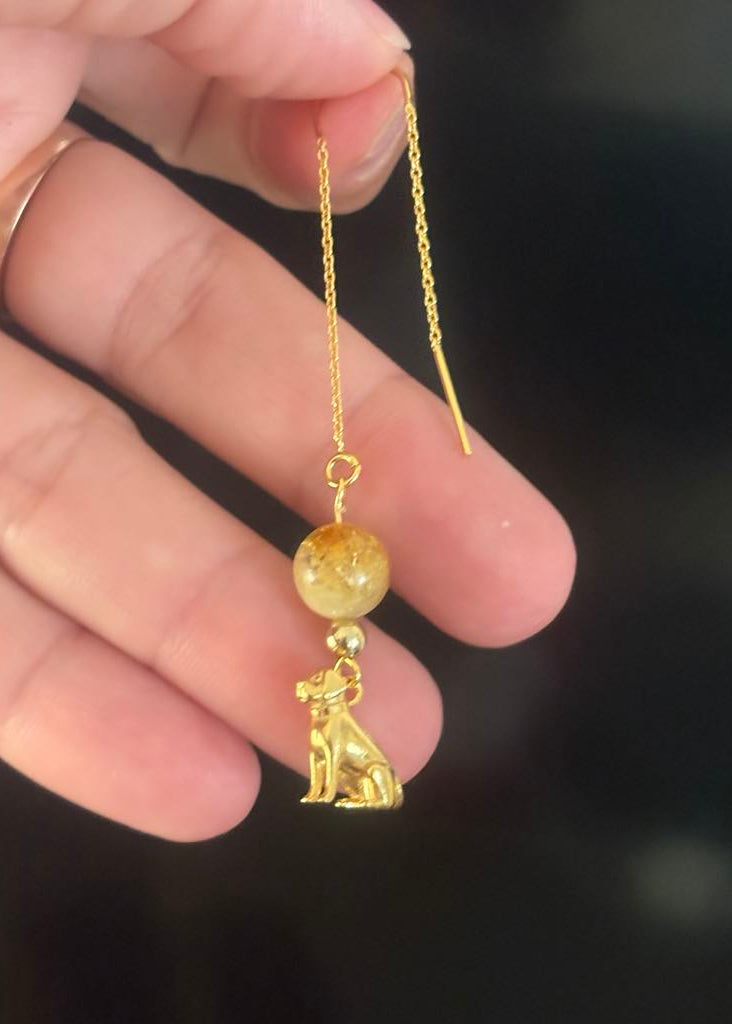 Ohrschmuck mit Labrador-Anhängern
