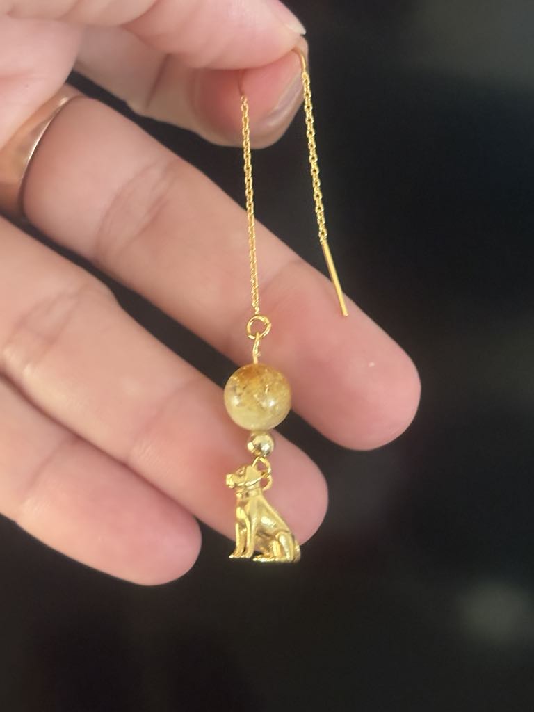 Ohrschmuck mit Labrador-Anhängern