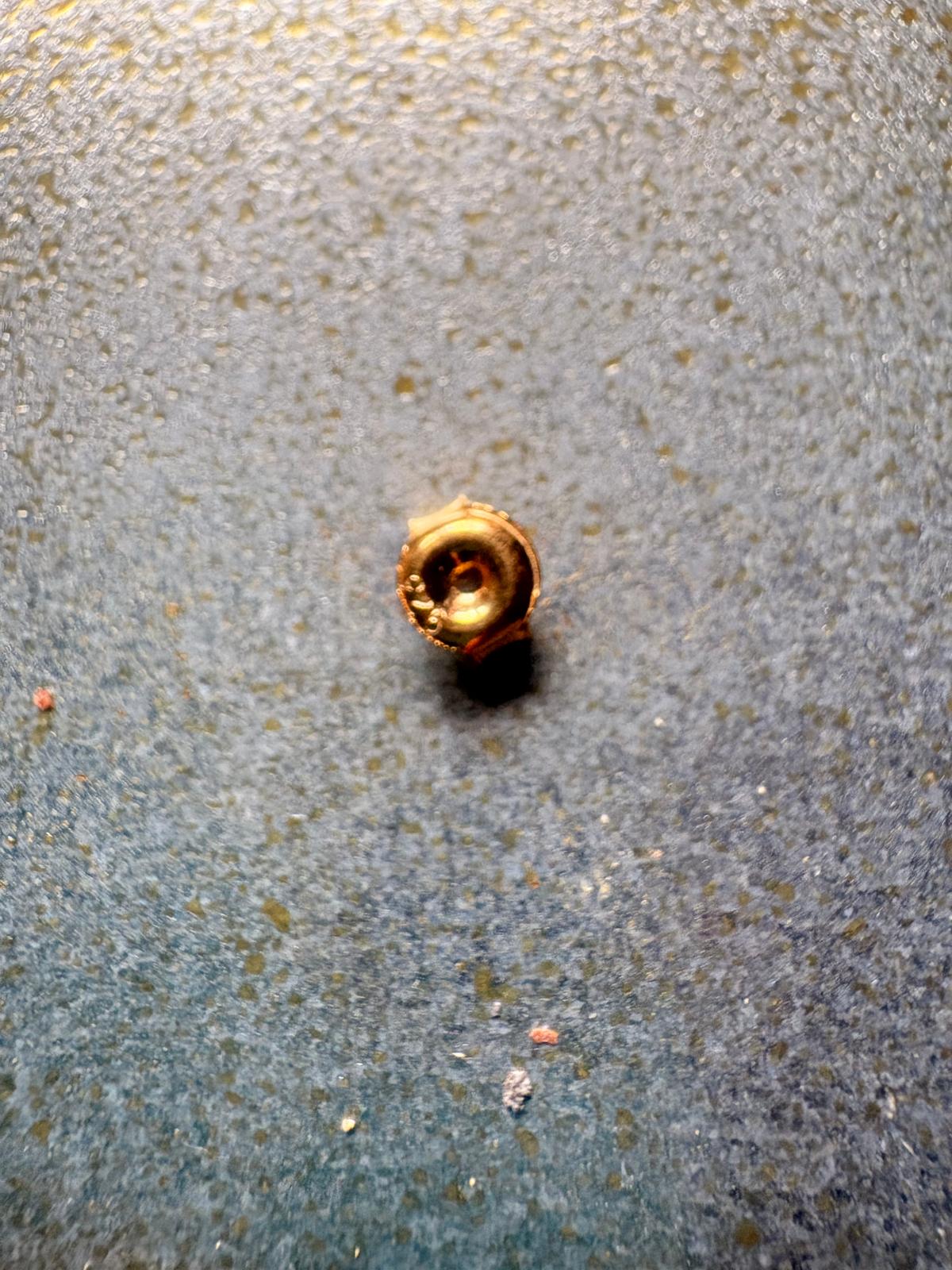 Blauer Bernstein Ohrstecker