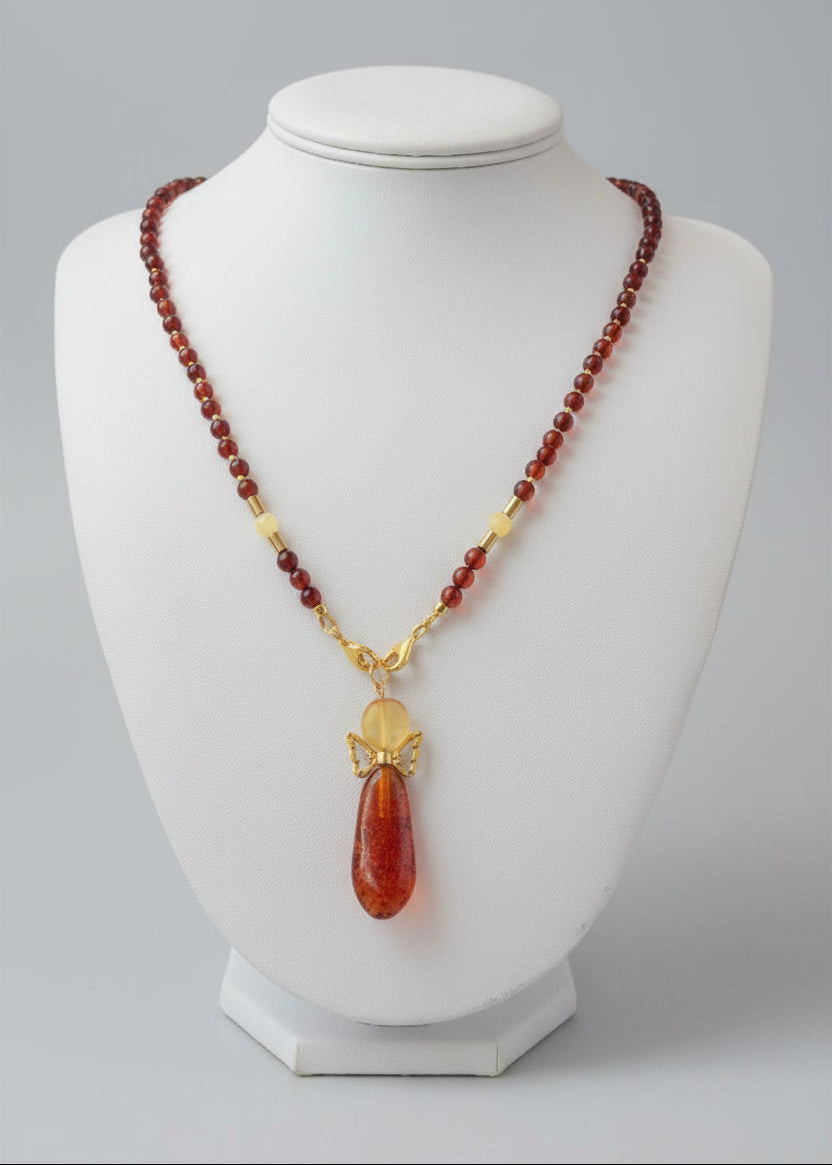 Bernstein Brillenkette-Kette elegant