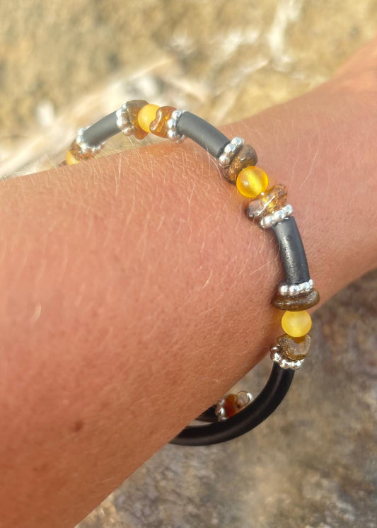 MinAmber Wickelband Bernstein Unisex
