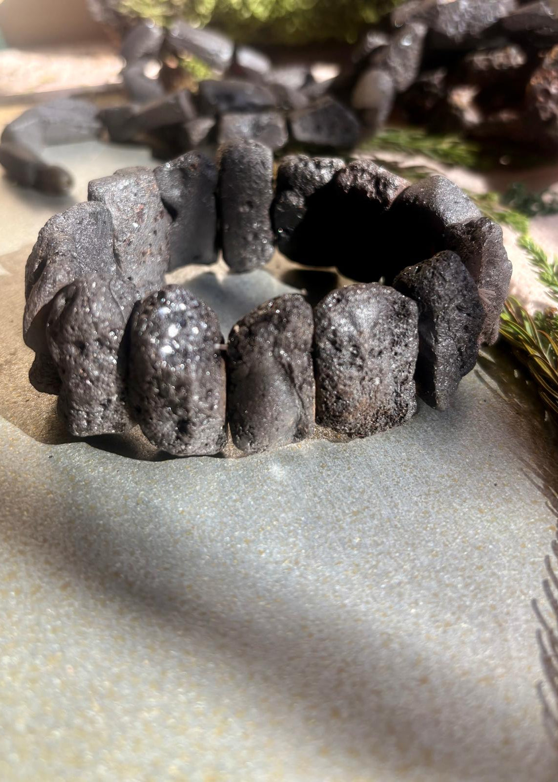 Set für Männer mit schwarzem Bernstein