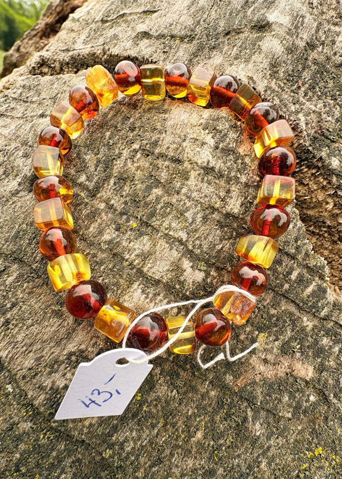Armband aus echtem Bernstein