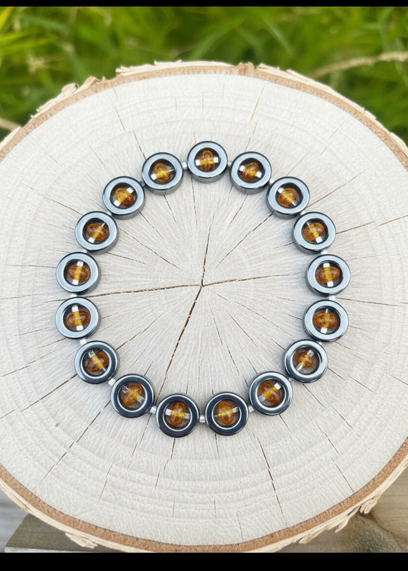 Bernstein Armband massiv