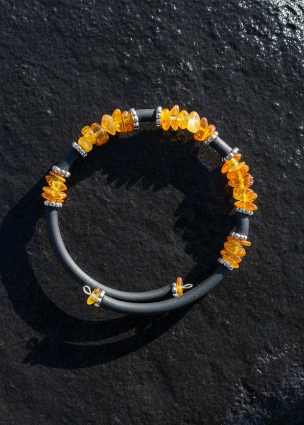 MinAmber Wickelband Bernstein Unisex