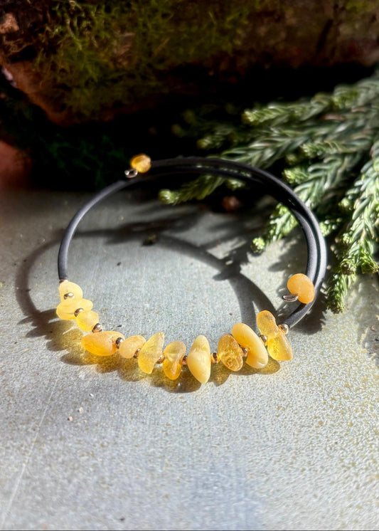 Moderner Bernstein Armreif