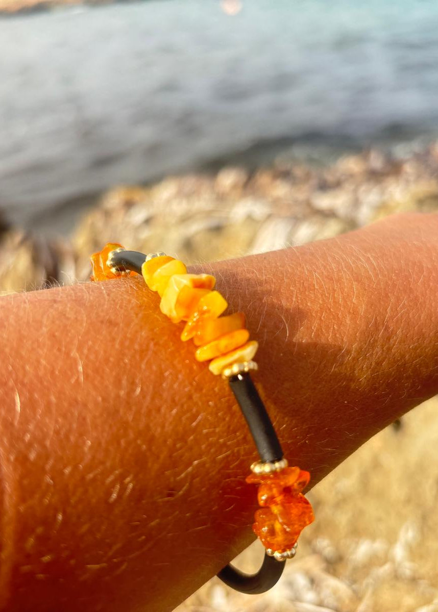MinAmber Wickelband Bernstein Unisex