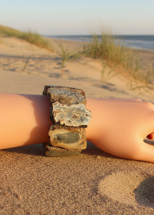 Schönes Armband aus Rohbernstein