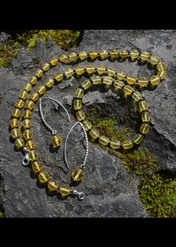 Schönes Damen Set aus Bernstein