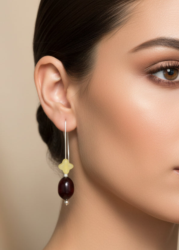 Schöne Bernstein-Ohrhänger