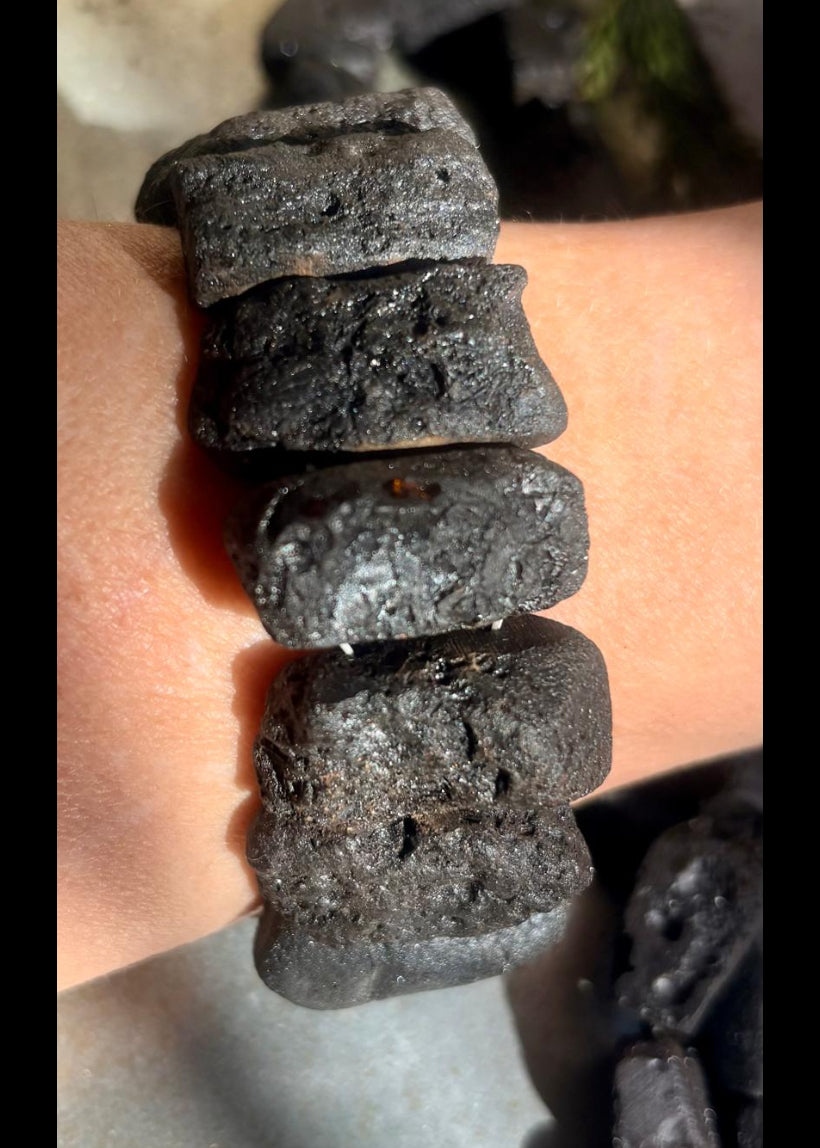 Set für Männer mit schwarzem Bernstein