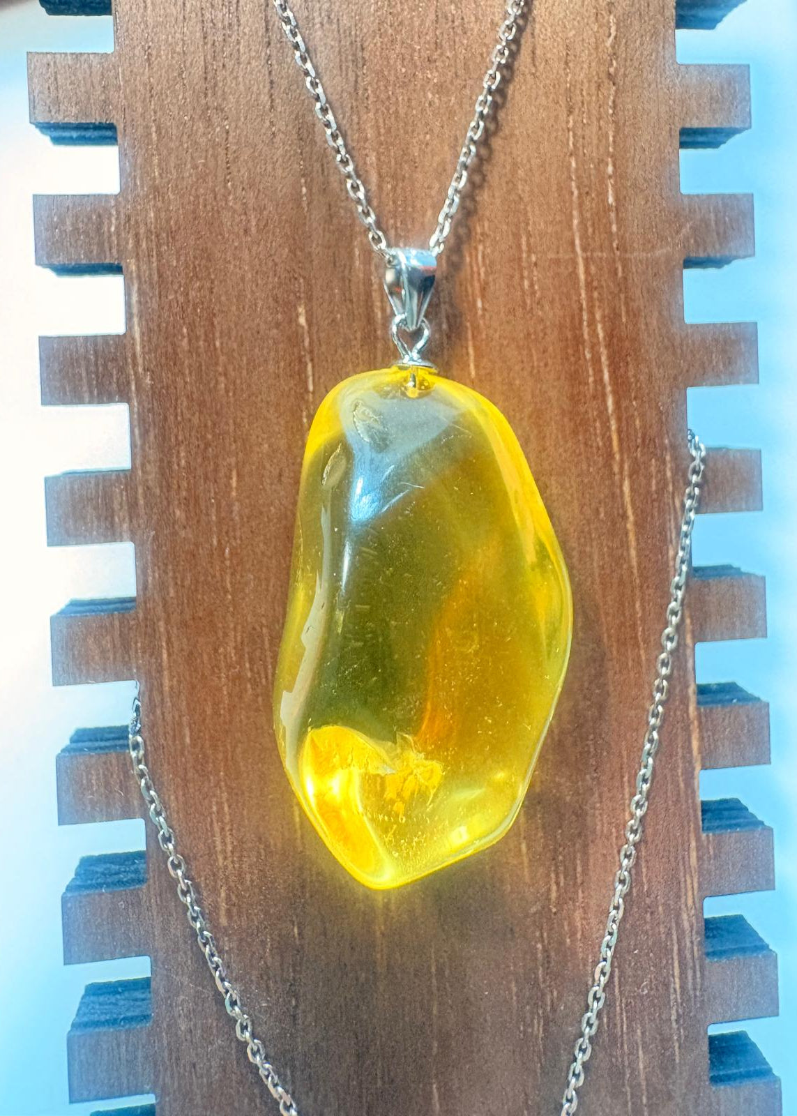 Schöner Anhänger Unisex  Zitronengelb