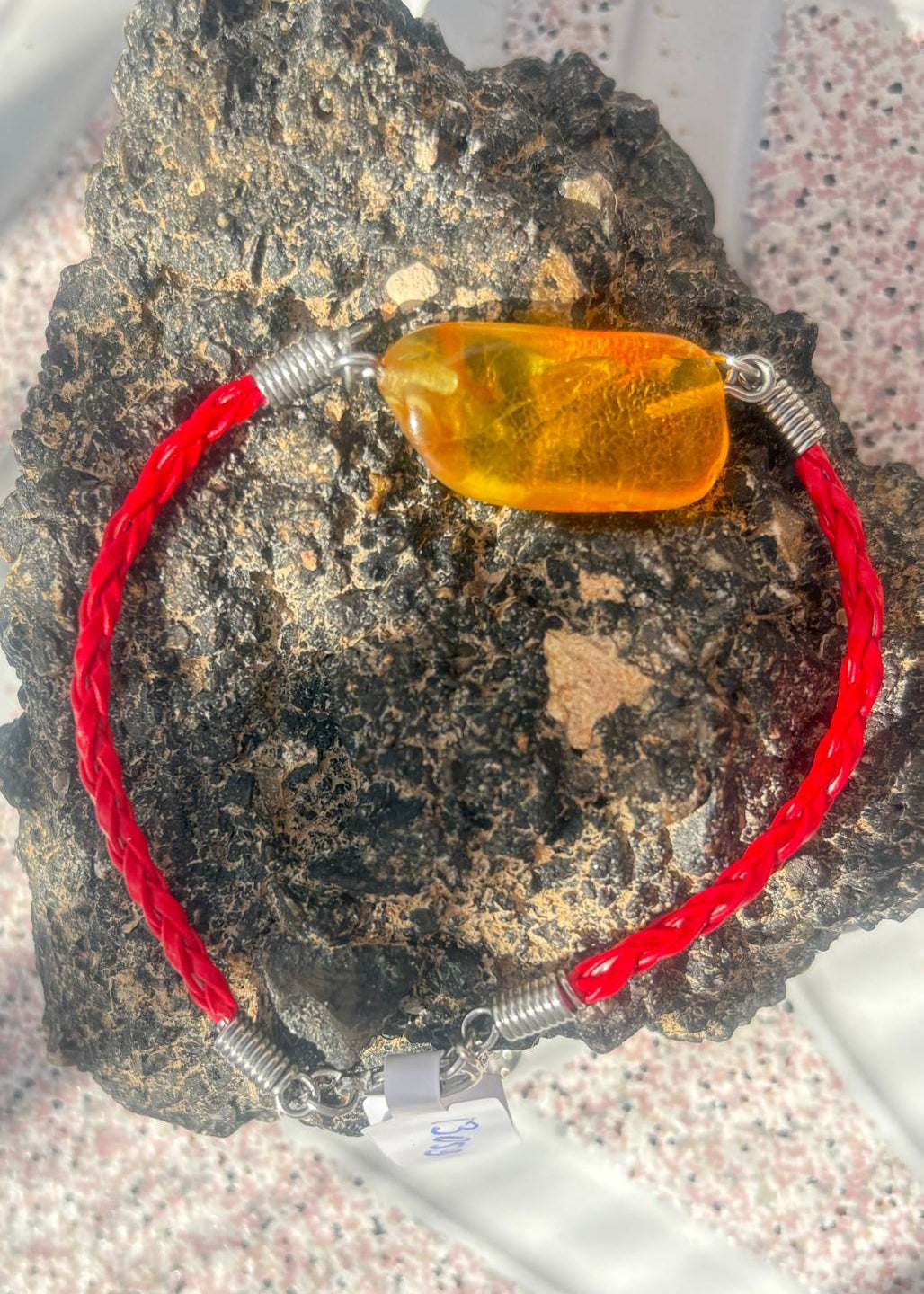 Armband Bernstein mit Inklusen