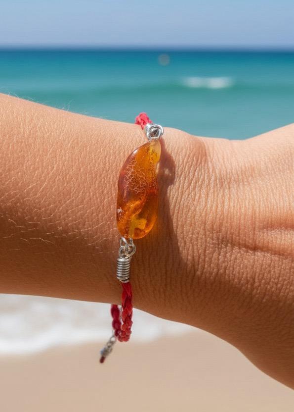 Armband Bernstein mit Inklusen