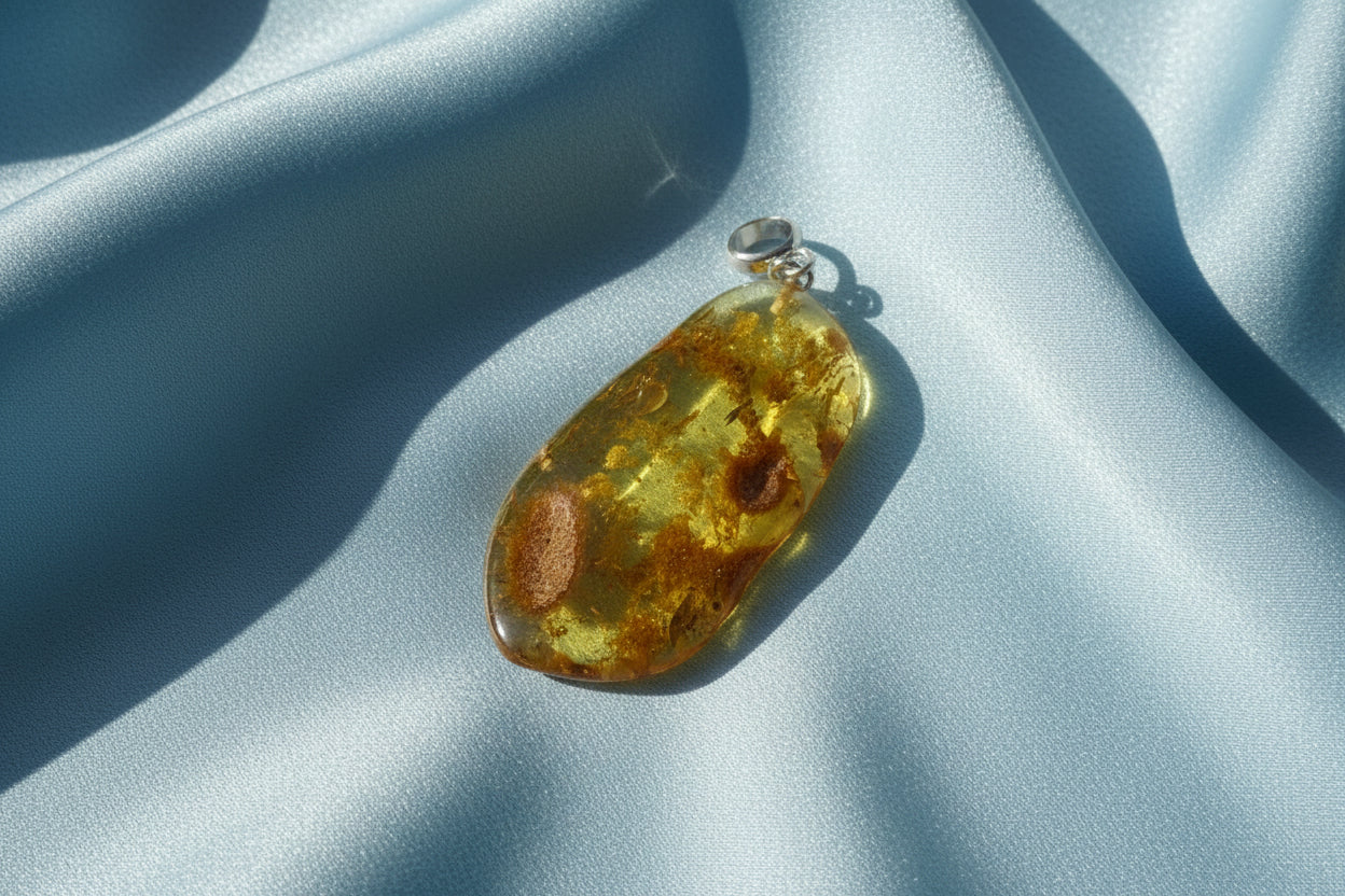 Schöner Bernstein-Anhänger aus natürlichen baltischen Bernstein