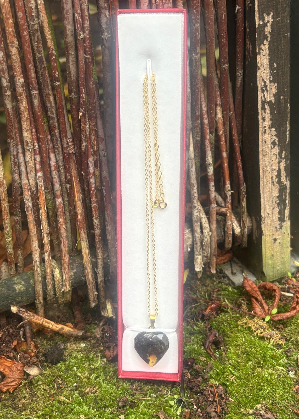 Anhänger in Herz Grün