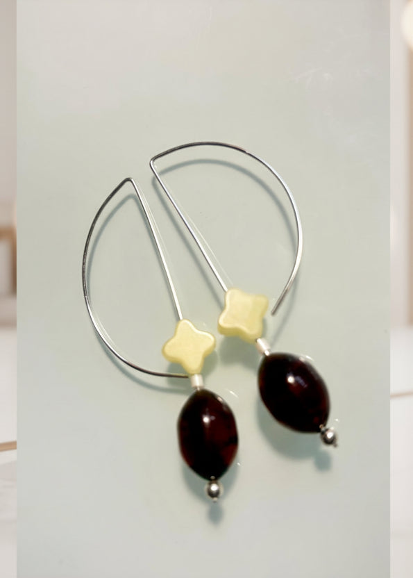 Schöne Bernstein-Ohrhänger