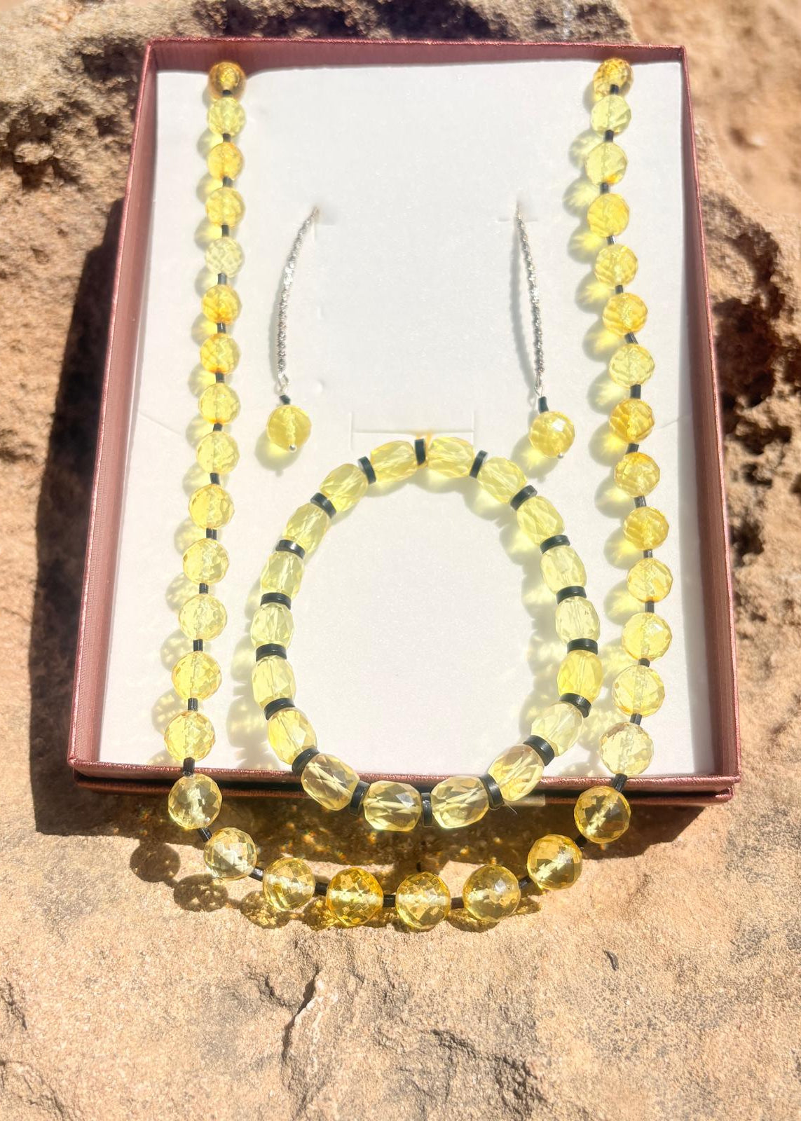 Schönes Damen Set aus Bernstein