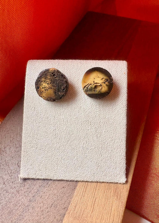 Ohrstecker minimalistisch in Scheiben-Design