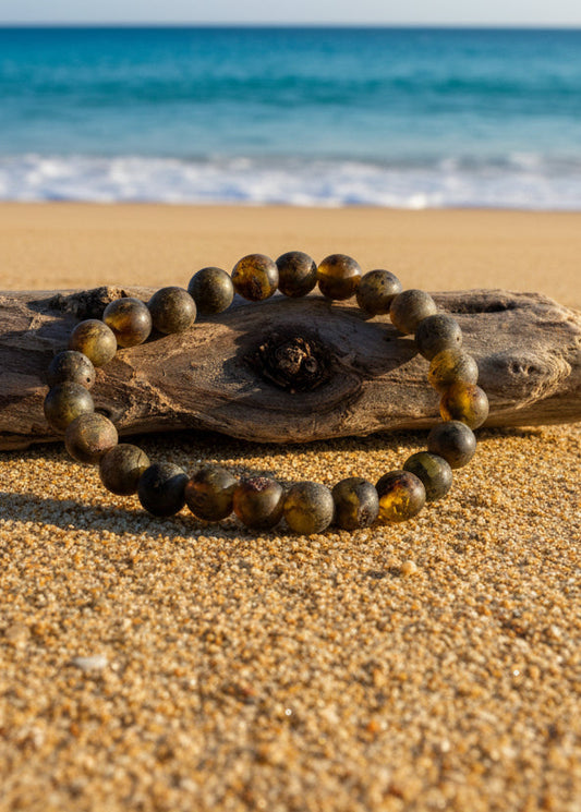 Schönes Armband aus natürlichen Bernstein