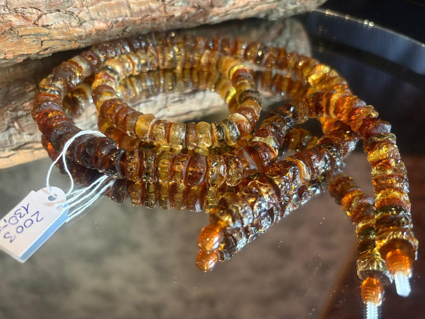 Schöne Handgearbeitete Naturbernsteinkette mit passendem Armband