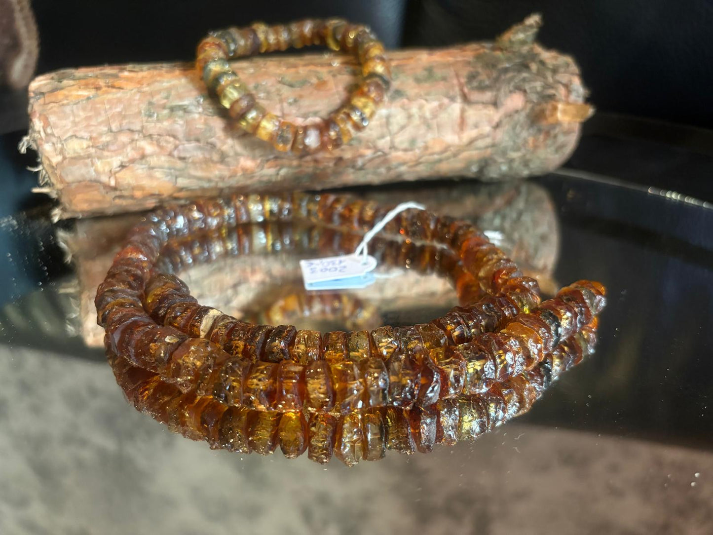 Schöne Handgearbeitete Naturbernsteinkette mit passendem Armband
