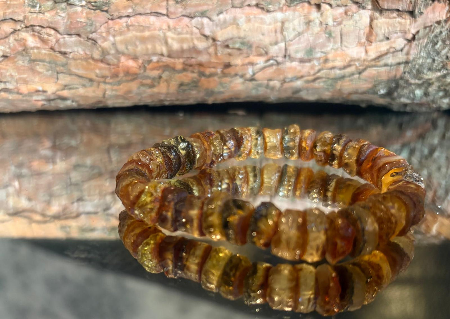 Schöne Handgearbeitete Naturbernsteinkette mit passendem Armband
