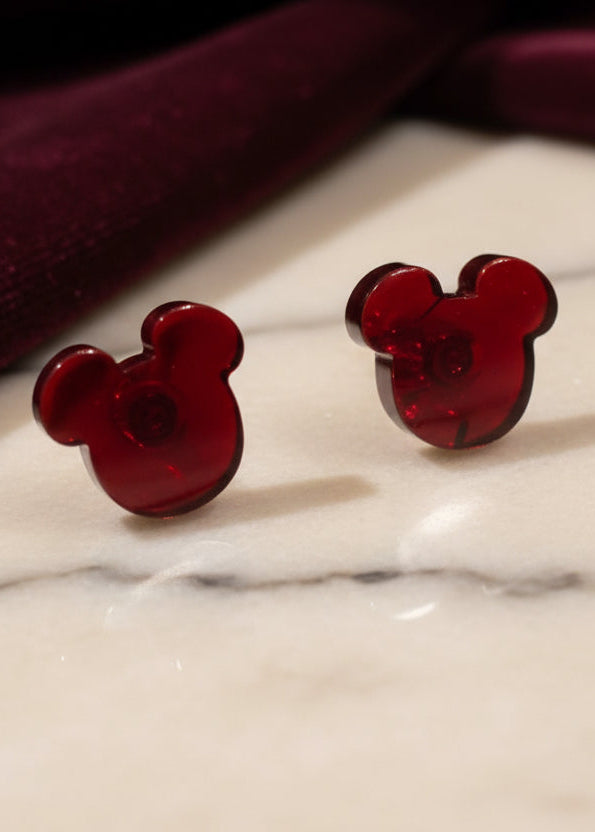 Ohrstecker Mickymaus Kirsch