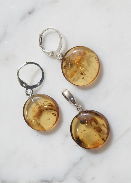 Schönes Set aus natürlichem Bernstein