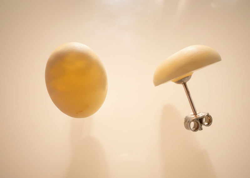 Elegante Bernstein-Ohrstecker