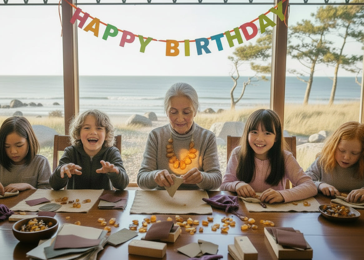 Bernstein Schleifset Kinder schleifen Rohbernstein Naturbernstein