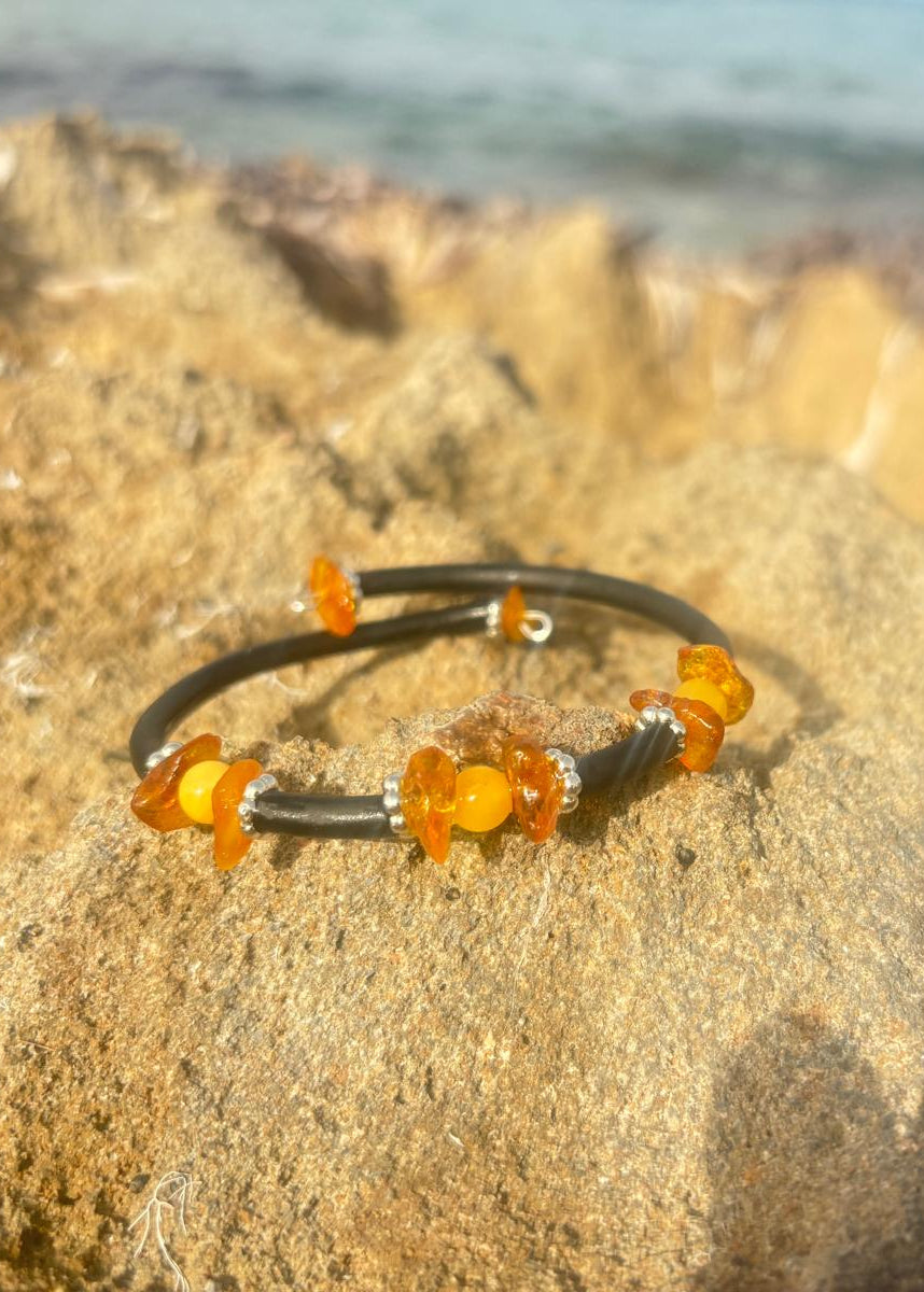 MinAmber Wickelband Bernstein Unisex