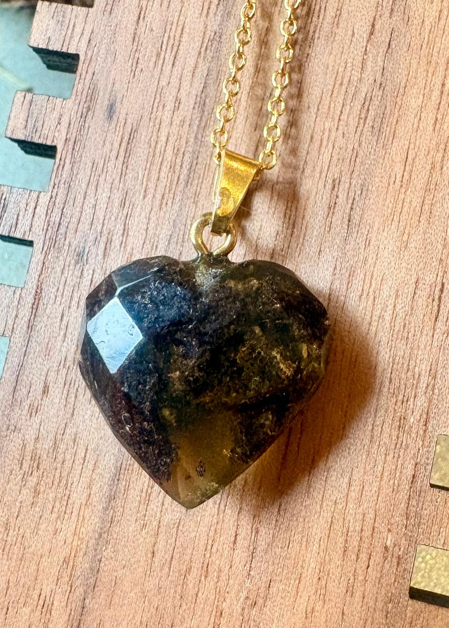 Anhänger in Herz Grün