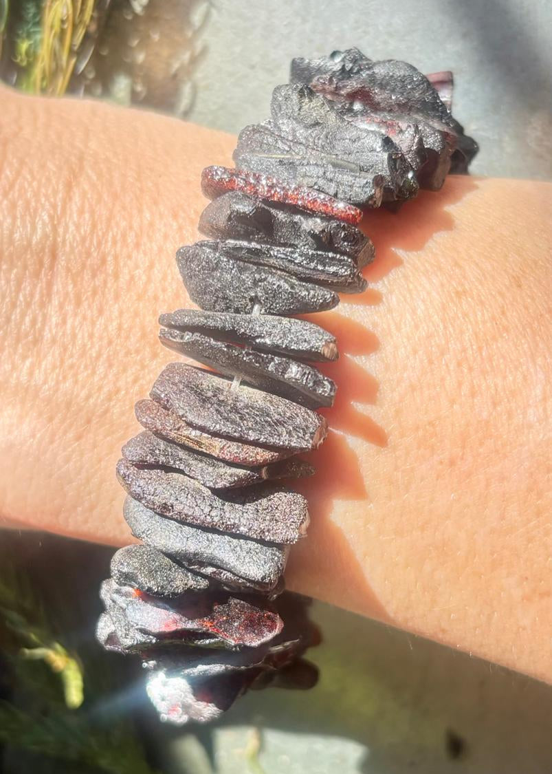 Moderne Schwarze Bernstein Armband