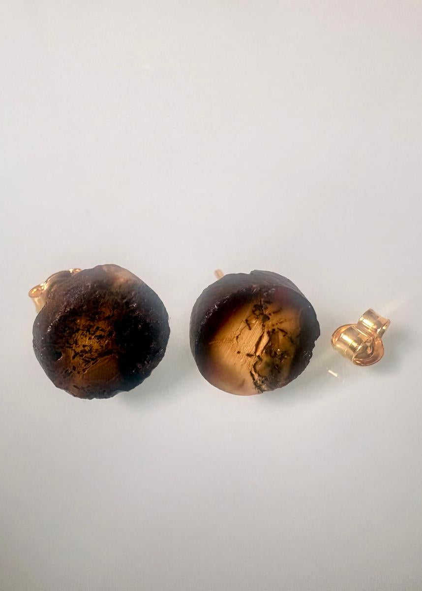 Ohrstecker minimalistisch in Scheiben-Design
