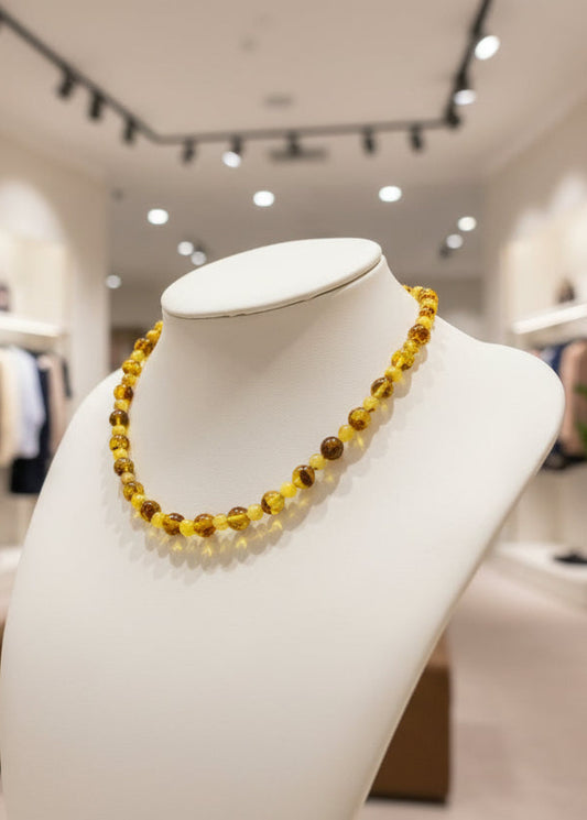 Halskette Bernstein mit minimalistischem Charme