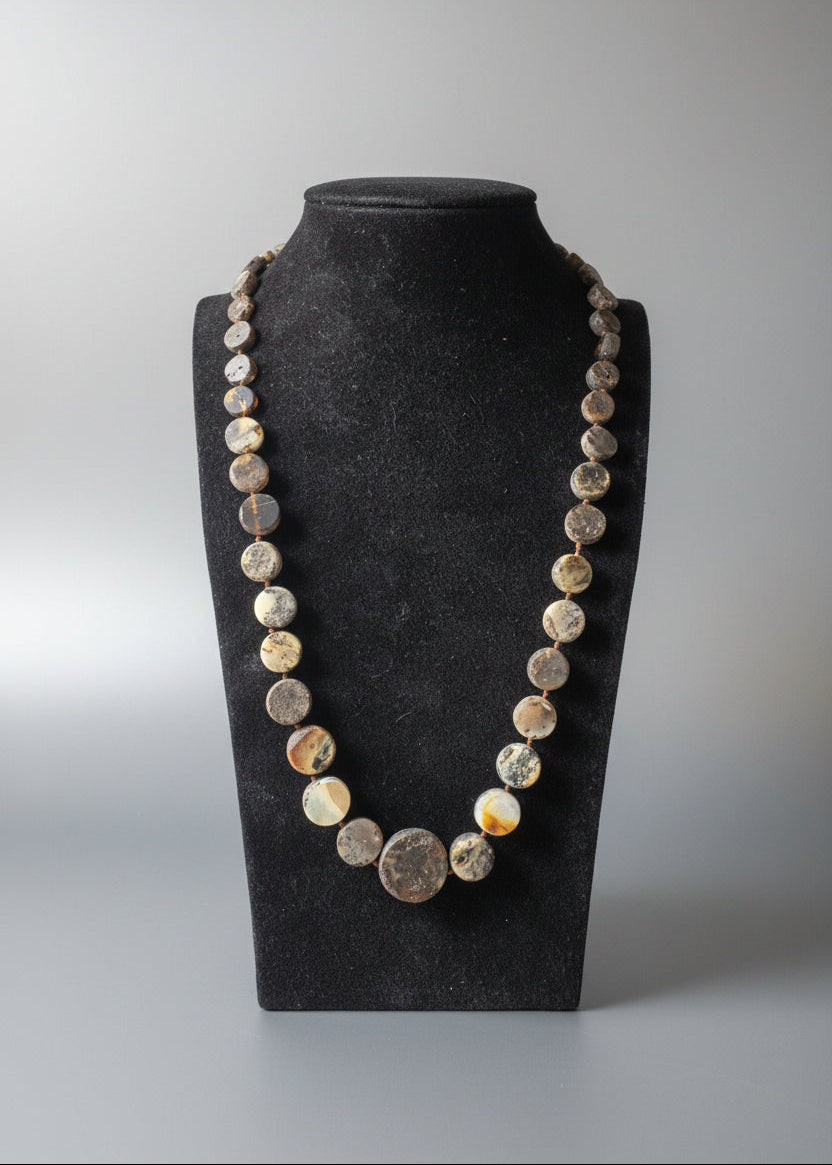 Damen Bernsteinkette Modern
