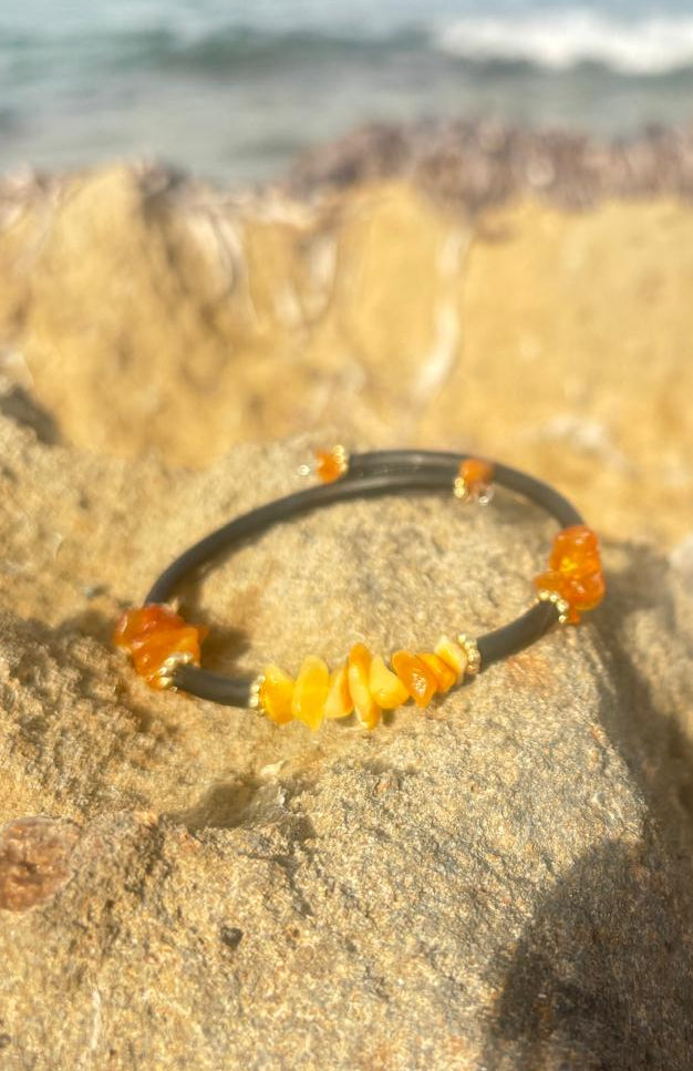 MinAmber Wickelband Bernstein Unisex