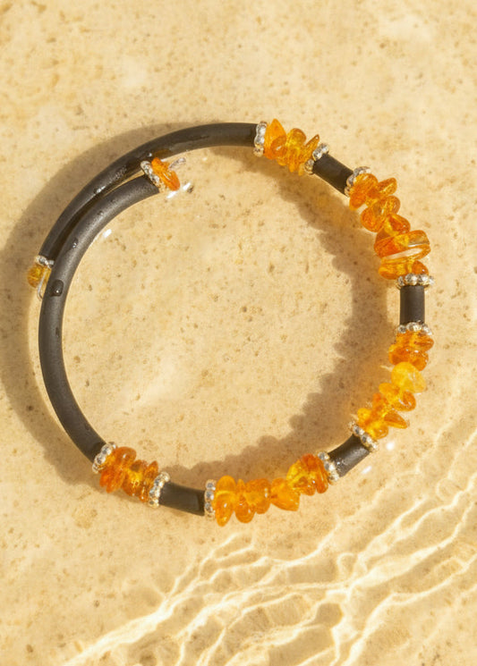 MinAmber Wickelband Bernstein Unisex